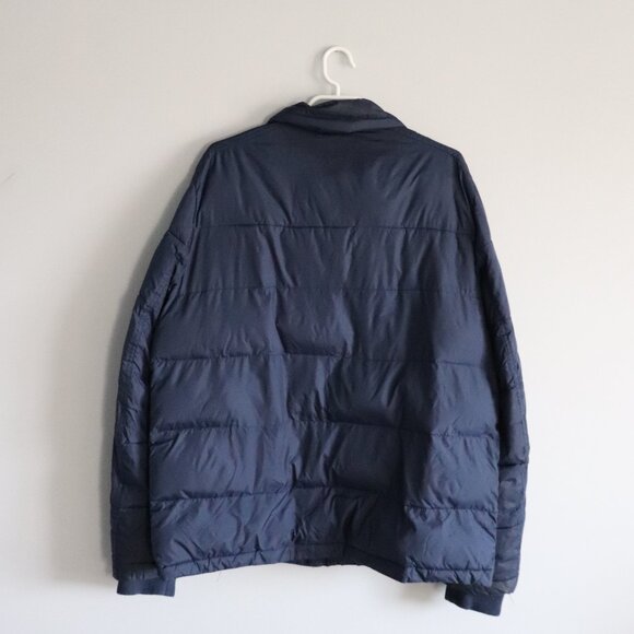 Tommy Hilfiger Mens Blue Sz L Quilted Full Zip Outdoor Puffer Jacket Coat - Picture 2 of 16